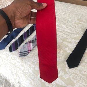 Men’s Silk red Tie by Nick Dunn